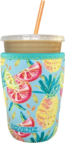 Vista 49 de Funda Koverz para café helado, funda aislante de neopreno para taza, se ajusta a una taza de café de 32 Oz., lavable y reutilizable, accesorios