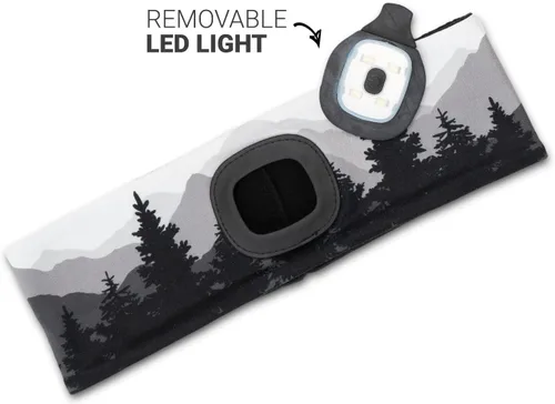 Vista 34 de Gone For a Run Gorros y diademas reversibles con forro polar LED para correr 3 modos de luz