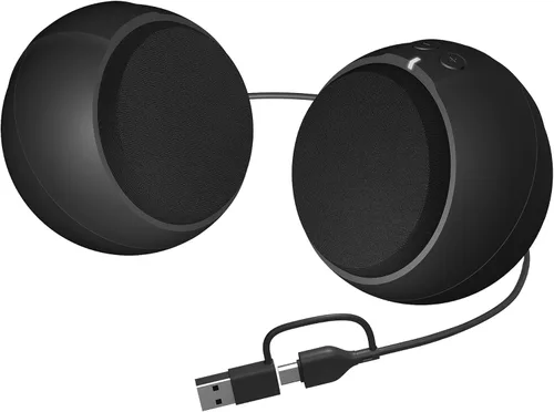 Vista 8 de Cyber Acoustics CA-2014 altavoces de computadora, sonido estéreo completo, controles convenientes, configuración fácil