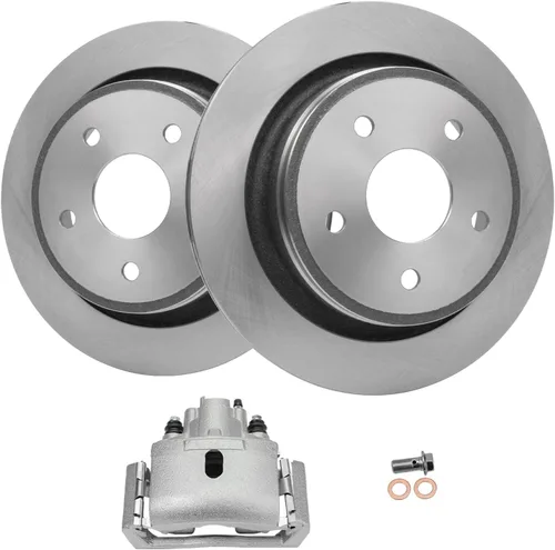 Vista 92 de Detroit Axle - Rotores de freno delantero para 04-13 Mazda 3 Rotores de frenos de disco 06-15 Mazda 5 Reemplazo: Rotor regular delantero de 11.81