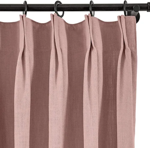 Vista 171 de Frelement Cortinas plisadas de lino de algodón de 100 pulgadas de ancho y 102 pulgadas de largo, cortinas con reducción de ruido para sala
