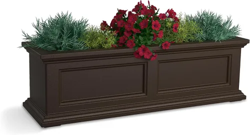 Vista 13 de Mayne Fairfield - Maceta con ventana de 2 pies, con riego automático, resistente a la intemperie para flores, diseño duradero