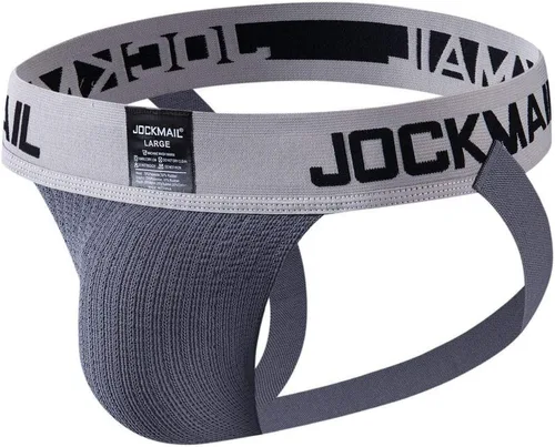 Vista 3 de JOCKMAIL Jockstrap Athletic Supporter Ropa interior Gimnasio Entrenamiento Correa Breve Hombres Tanga
