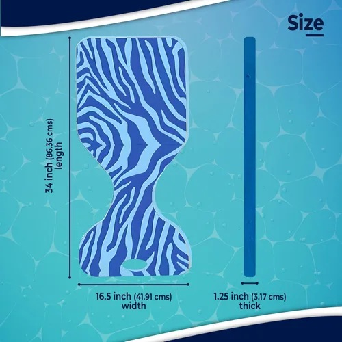 Vista 2 de VOS Phoenix - Flotadores de agua con estampado gráfico para adultos y niños (KOVO azul, paquete de 2) Resistente a los rayos UV y ultra flotante