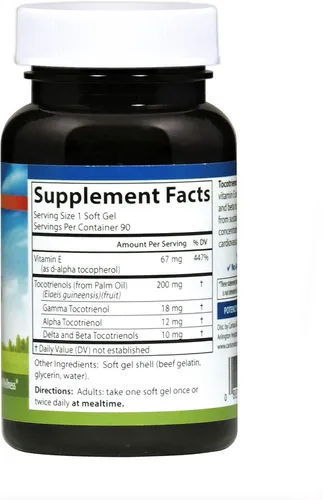 Vista 2 de Carlson Tocotrienoles con Vitamina E 90 Sgels