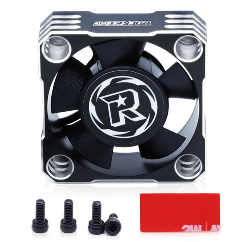 Vista 9 de Ventilador de refrigeración ESC de 1.181 in, disipador de calor RC ESC de 28000 RPM para Turbo ESC con XH Connect para 1/12 1/10 1/8 RC Car ESC