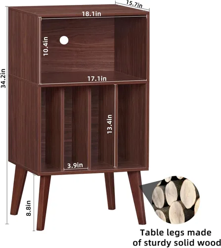 Vista 41 de Lerliuo - Soporte para tocadiscos, soporte para tocadiscos negro con capacidad para hasta 160 álbumes