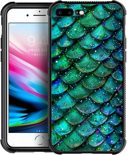 Vista 58 de Funda compatible con iPhone 8 Plus, diseño de oso de bosque otoñal, a prueba de golpes, antiarañazos, carcasa trasera de policarbonato duro