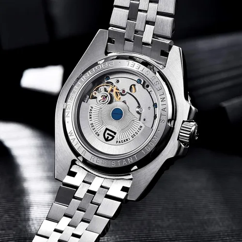Vista 5 de BY BENYAR Pagani Design Men GMT Automatic Watches-Fashion Stainless Steel Mechanical Watch-Sapphire Glass Lens Watch Men