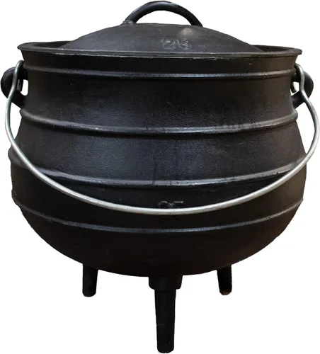 Vista 9 de Lehman's Campfire - Olla de hierro fundido con 3 patas y tapa, 9.5 pulgadas, 1.5 galones