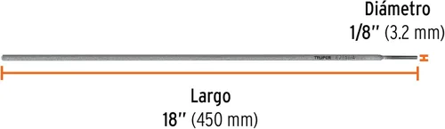 Vista 2 de TRUPER E7018-4 7018 Electrodo de palo 1/8" (3.2mm)