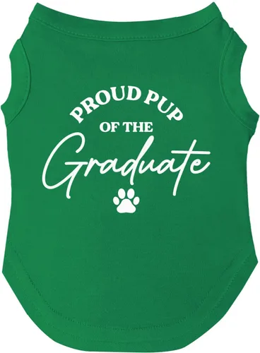 Vista 10 de Camiseta Proud Pup of The Graduate Dog Perros sin mangas Accesorio de graduación Clase de 2025 2026 2027 2028 Negro, XS (737)