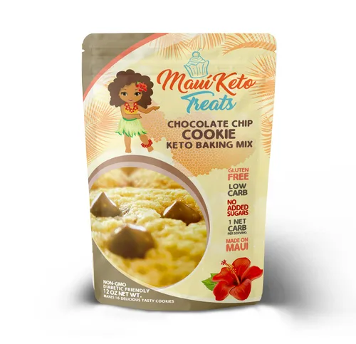 Vista 4 de Maui Keto Treats Mezcla de galletas de crema de mantequilla, sin gluten, baja en carbohidratos, hecha con harina de almendras orgánicas, 12 onzas