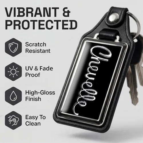 Vista 3 de Brotherhood Car Key Chain for Chevelle - Classic Models Keychain for Men and Women