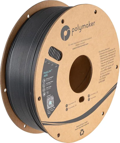 Vista 26 de Polymaker Filamento ABS Pro para impresora 3D de 0.069 pulgadas, color negro, ABS de grado de ingeniería de 2.2 lbs con alta resistencia al calor