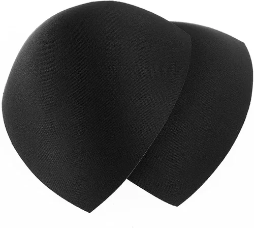 Vista 4 de TENDYCOCO 6 pares de almohadillas de brasier para mujer, almohadillas de bikini y copas (blanco, negro, beige)