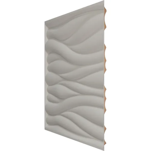 Vista 4 de Ekena Millwork 19 5/8 pulgadas de ancho x 19 5/8 pulgadas de alto, ondulado EnduraWall decorativo 3D, cobre envejecido (cubre 2.67 pies cuadrados).
