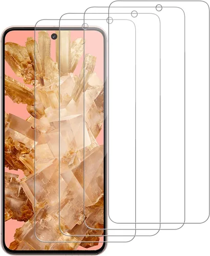 Vista 22 de Paquete de 4 protectores de pantalla de vidrio compatibles con Google Pixel 3 XL [dureza 9H], vidrio templado para pantalla HD, resistente a