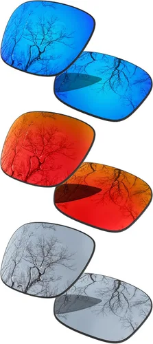 Vista 21 de ToughAsNails Set of 3 Polarized Replacement Lenses for Oakley Fuel Cell OO9096 Pack