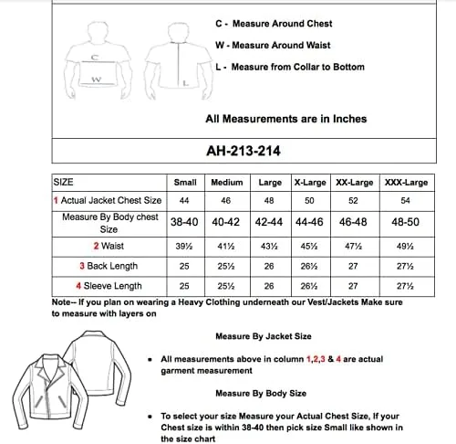 Vista 5 de A&H Apparel Chaqueta clásica de cuero de vaca de dos tonos para hombre, de grano superior