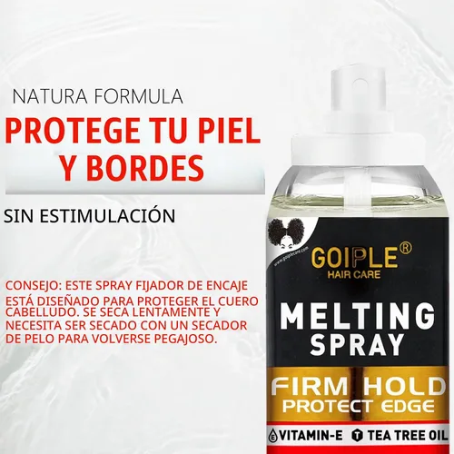 Vista 2 de Kit de Spray Adhesivo para Extensiones de Cabello - Pegamento para Encaje Frontal de Peluca y Cierre, Sin Derretimiento para Pelucas y Extensiones