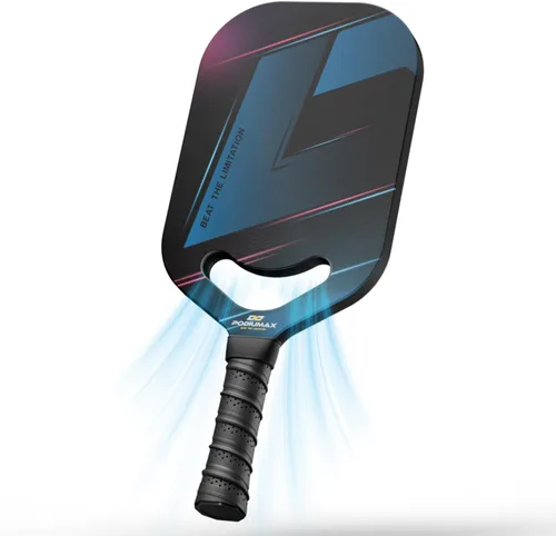 Vista 8 de PodiuMax Carbon Fiber Pickleball Paddles, 11mm 13mm Hexa Polymer Core for Power&Control&Spin, Fiberglass Pickleball Paddle Set of 2, Lightweight