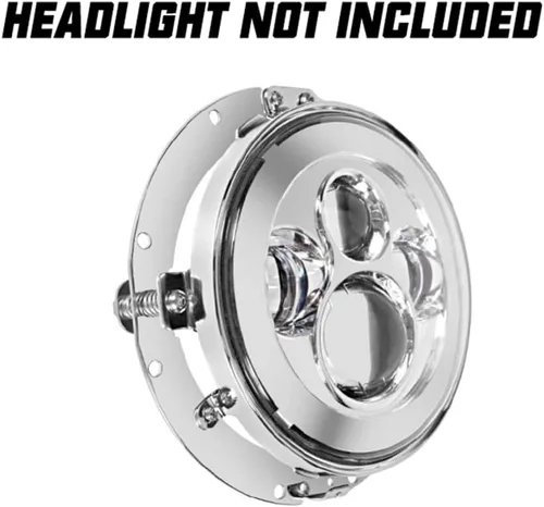 Vista 3 de Soporte de montaje para faro redondo de 7 pulgadas para montaje de faro de Harley Davidson