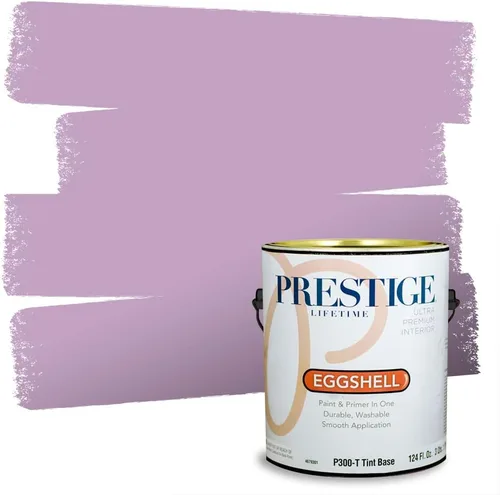 Vista 21 de PRESTIGE Pinturas de pintura interior e imprimación en uno, 1 galón, plano, combinación comparable de Sherwin Williams* Kimono Violet*