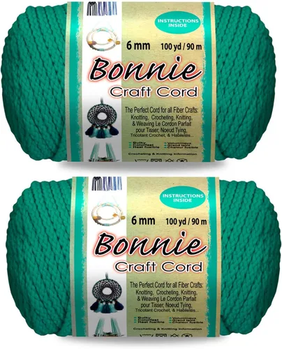 Vista 35 de Pepperell Bonnie - Cordón de macramé trenzado 6 mm x 91.4 m Almendra (Paquete de 2) Cordón de polipropileno retorcido para manualidades DIY