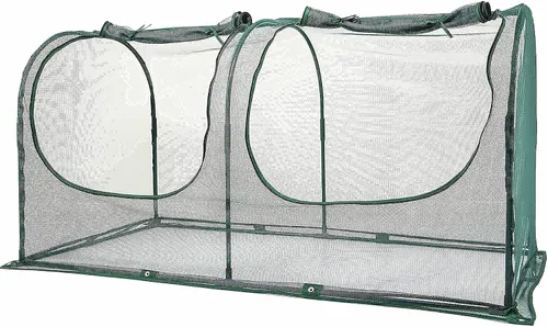 Vista 9 de Gallinero portátil para gallinero, casa de aves de corral, red de jardinería al aire libre, recinto fácil de instalar para animales pequeños