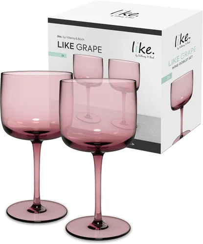 Vista 6 de Villeroy & Boch Par de copas de vino de albaricoque/agua