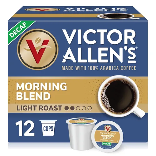 Vista 8 de Victor Allen's - Café descafeinado 100% colombiano, tostado medio, 80 unidades, cápsulas de café de una sola porción para cafeteras Keurig K-Cup