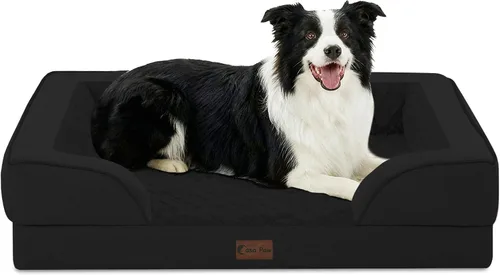Vista 130 de Camas ortopédicas para perros grandes, cama de espuma viscoelástica impermeable para mascotas grandes con lados 89x56 cm, sofá para perros grandes