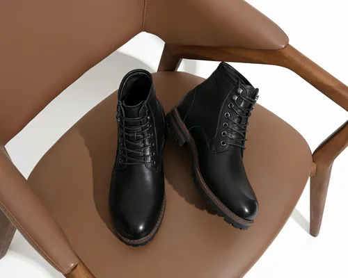 Vista 8 de Jousen Mens Chukka Boots Classic Leather Dress Boot