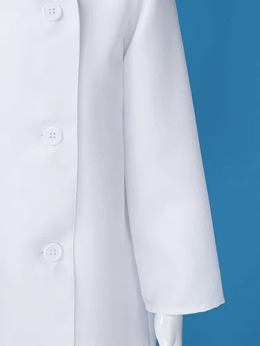 Vista 7 de ZUYPSK Conjunto de disfraz de chef para niñas y niños chaqueta de cocina juego de rol Halloween disfraces accesorios de fotografía para niños
