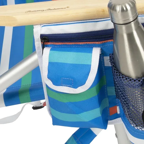 Vista 7 de Tommy Bahama 4-Position Extended seat Height Easy in-Easy Out Folding Backpack Beach Chair