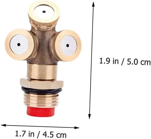 Vista 5 de BESTonZON Boquilla de boquilla de pulverización de manguera de agua pulverizadora Boquilla Mister Cabezales de riego Accesorios de rociadores