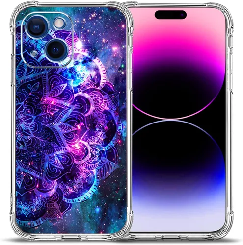 Vista 15 de Funda para iPhone 15 Plus, hermosa protección contra caídas de flores rosas, a prueba de golpes, funda protectora de cuerpo completo resistente a