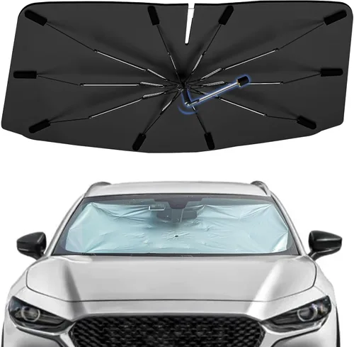 Vista 111 de Sombrilla Parasol para Parabrisas para Mazda 3 2014-2026, Parasol Plegable para Coche para Ventana Delantera, Visera Protectora Solar Altamente