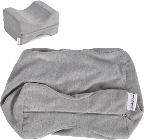 Vista 7 de Funda de almohada de rodilla de 10 x 8 x 6.3 pulgadas, funda de almohada de repuesto para piernas, funda de almohada de rodilla con cremallera
