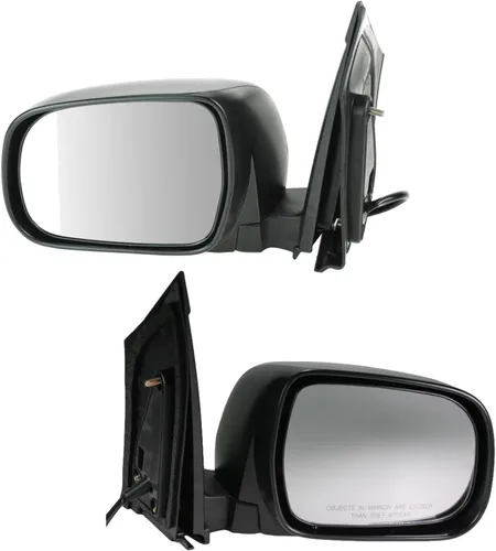 Vista 107 de TRQ Conjunto de 2 piezas de espejo lateral para conductor y pasajero, ajuste eléctrico, sin calefacción, sin memoria, color negro, compatible
