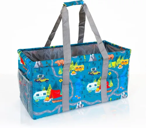 Vista 29 de Bolsa de utilidad extra grande de Lucazzi - Bolsa de playa grande plegable sobredimensionada, excelente para la piscina con marco resistente