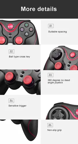 Vista 7 de Megadream Android Gamepad Controller, Wireless Key Mapping Gamepad Joystick Perfect for Call of Duty & PUBG Mobile & More, Compatible for Samsung