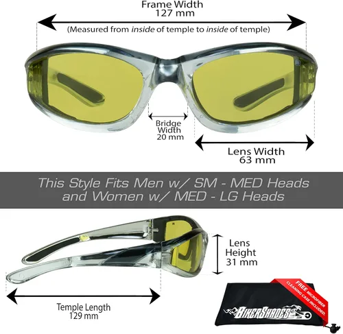 Vista 5 de Gafas protectoras para motociclistas con protección contra los rayos ultravioletas