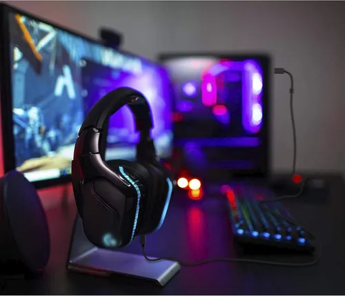 Vista 5 de weishan Cable de audio micro USB de repuesto para auriculares Logitech G633 G933 para carga o trenzado auxiliar de 6 pies