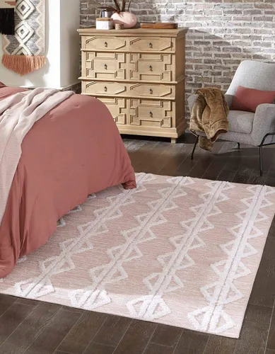 Vista 10 de Unique Loom Sabrina Soto Casa Collection - Alfombra de área - Palma (2 pies 3 pulgadas x 6 pies 1 pulgada, gris antracita/marfil)