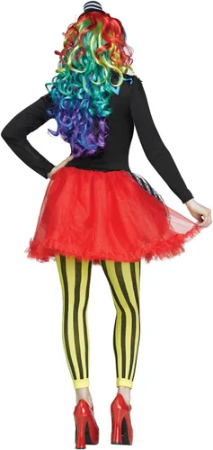 Vista 2 de Fun World Freakshow Clown Adult Jester Costume