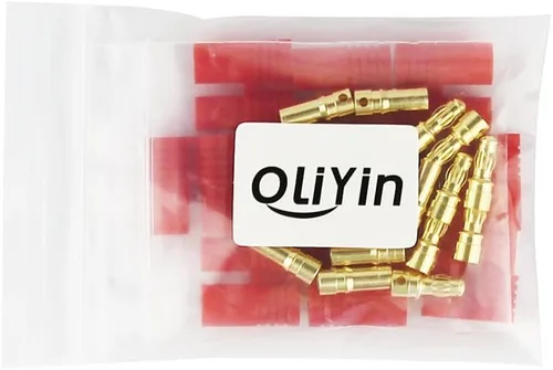 Vista 6 de 10sets macho hembra HXT 0.138 in oro banana bala conector enchufes con vivienda conjuntos para lipo batería/ESC/multicopter