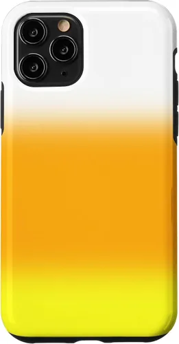 Vista 10 de iPhone 14 Halloween Candy Corn Gradient Naranja Amarillo Blanco Caso
