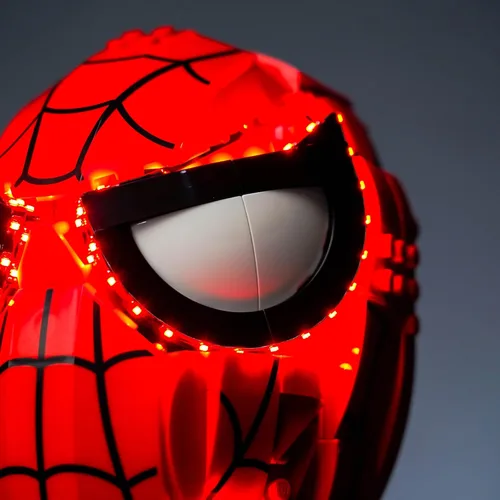 Vista 7 de VONADO Kit de luz LED compatible con la máscara LEGO Spider Man 76285 (solo luces, sin modelos) Juego de iluminación creativa Accesorios compatibles
